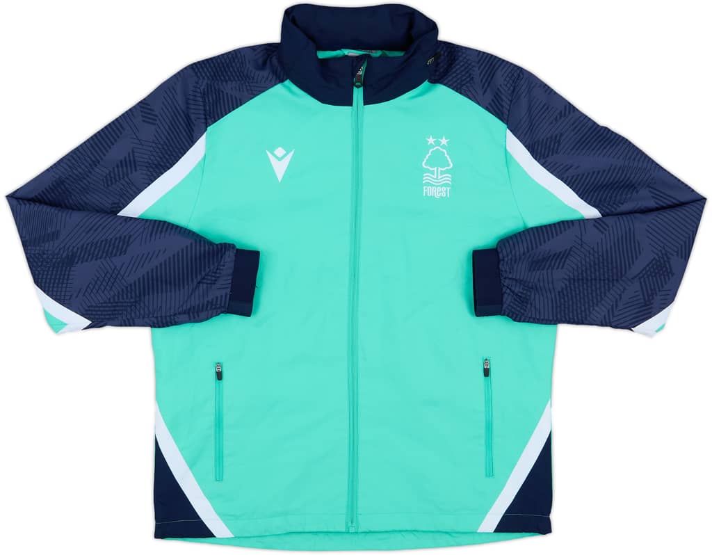 2022-23 Nottingham Forest Macron Hooded Track Jacket - 10/10 - (S)