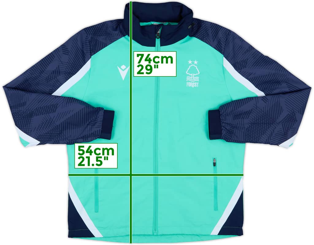 2022-23 Nottingham Forest Macron Hooded Track Jacket - 10/10 - (S)