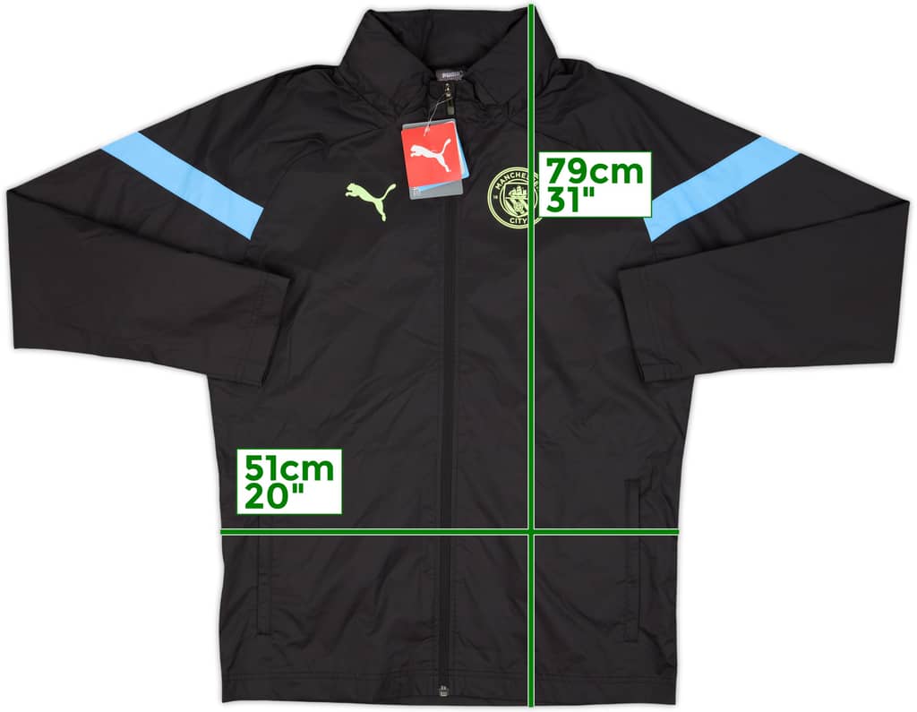 2022-23 Manchester City Puma Hooded Rain Jacket (M)