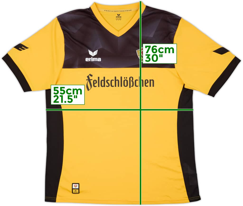 2017-18 Dynamo Dresden Home Shirt - 10/10 - (XL)