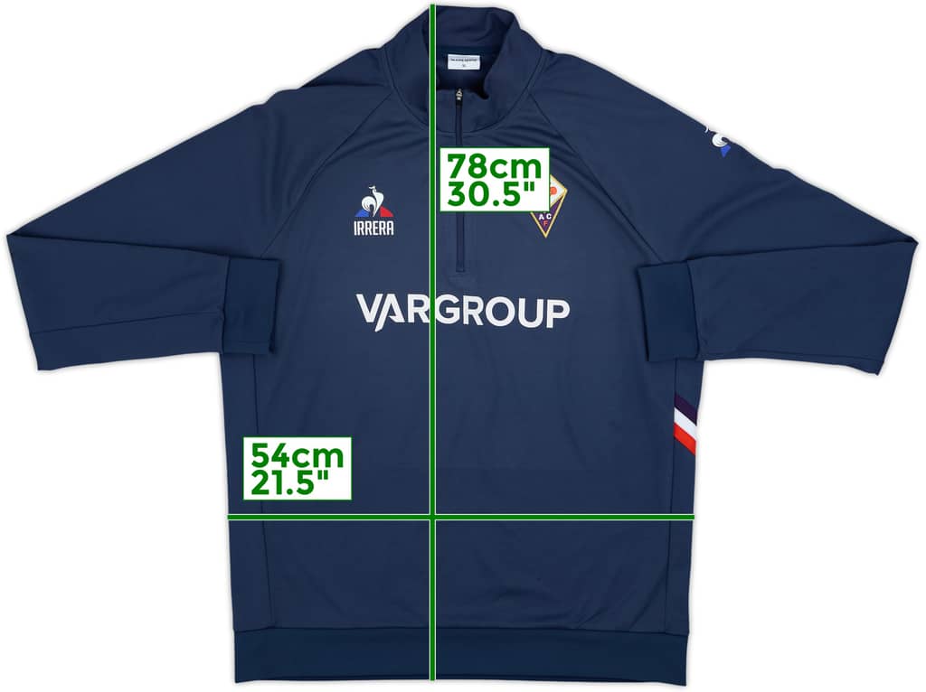 2016-17 Fiorentina Le Coq Sportif 1/4 Zip Training Top - 6/10 - (XL)