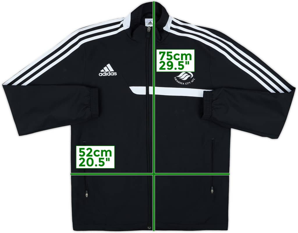 2013-14 Swansea adidas Track Jacket - 9/10 - (S)