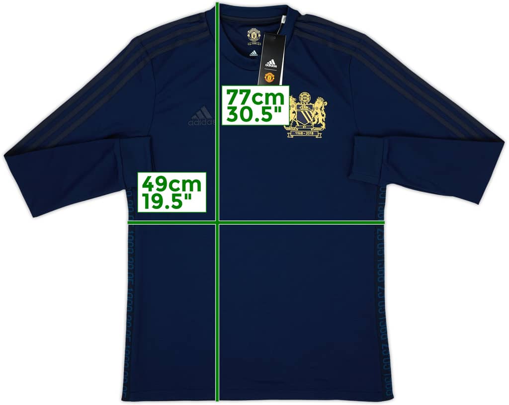 2018-19 Manchester United adidas Retro '1968' L/S Shirt (M)
