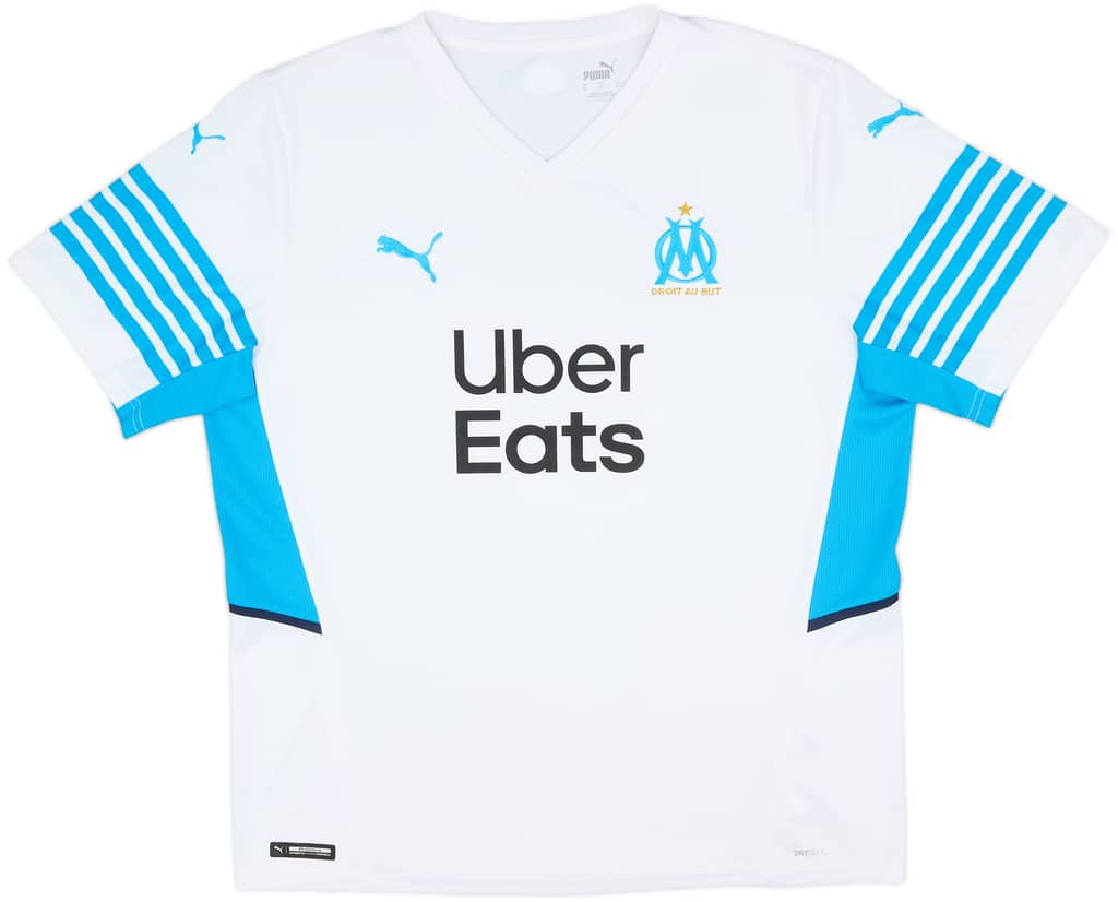 2021-22 Olympique Marseille Home Shirt - 10/10 - (XL)