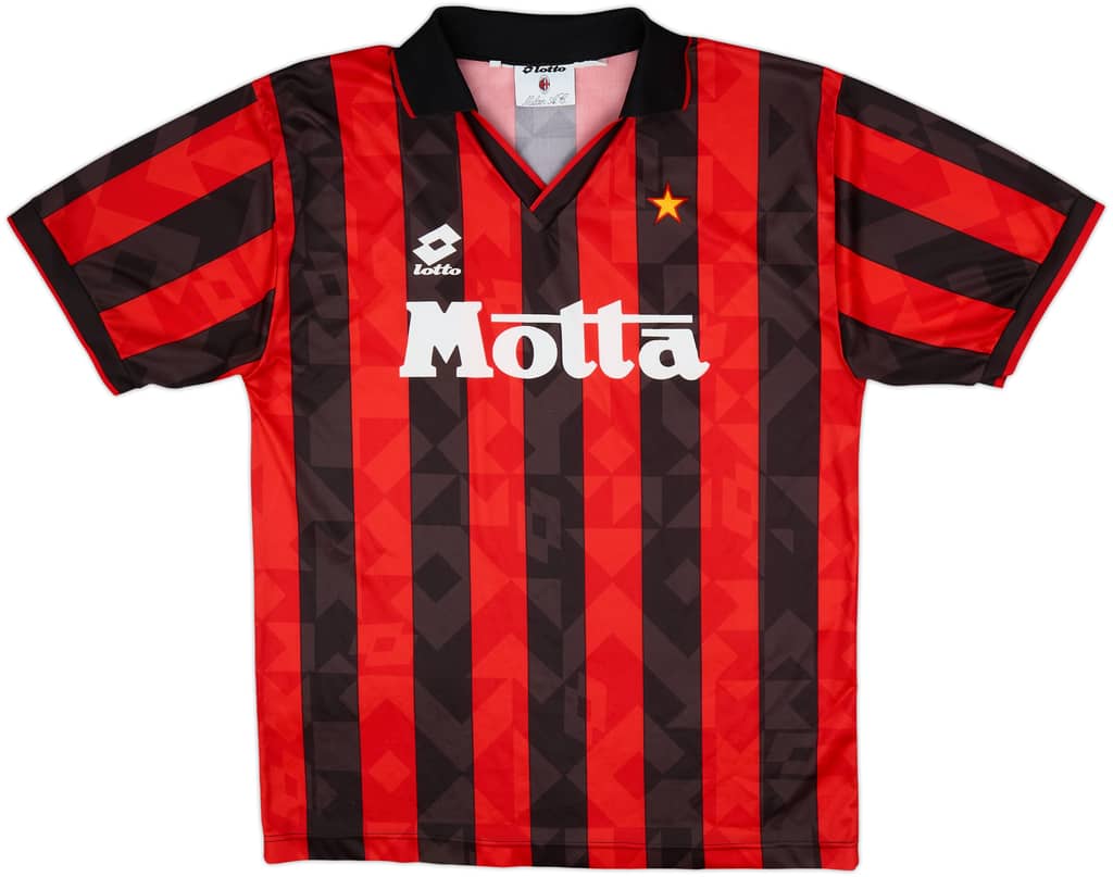 1994-95 AC Milan Home Shirt - 9/10 - (M)
