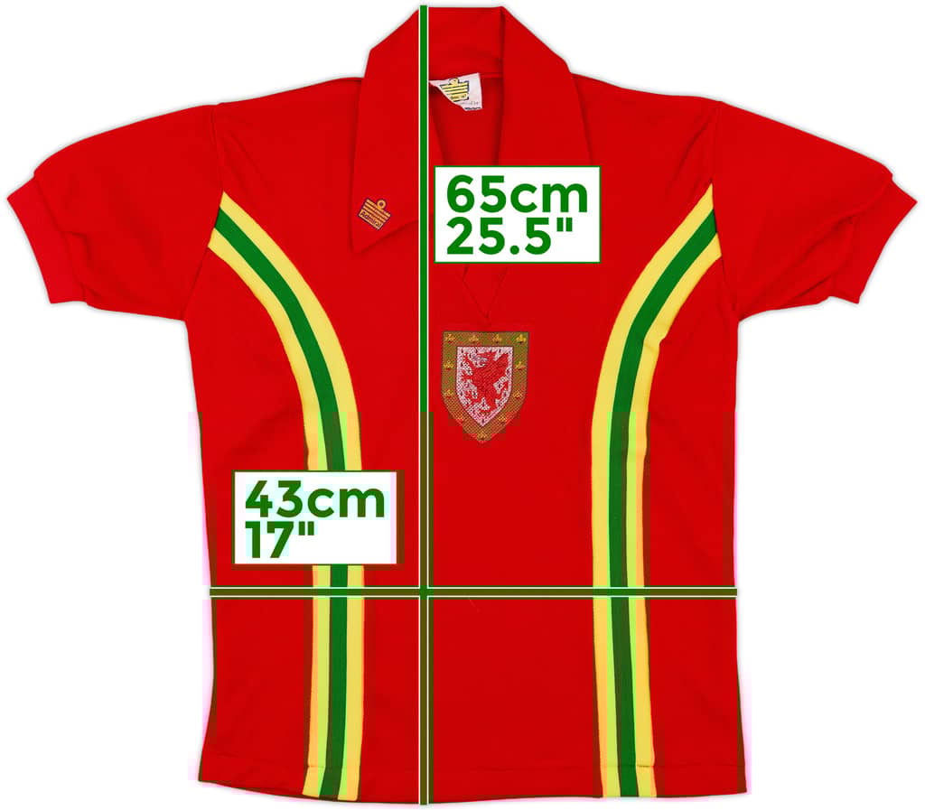 1976-79 Wales Home Shirt - 6/10 - (S)