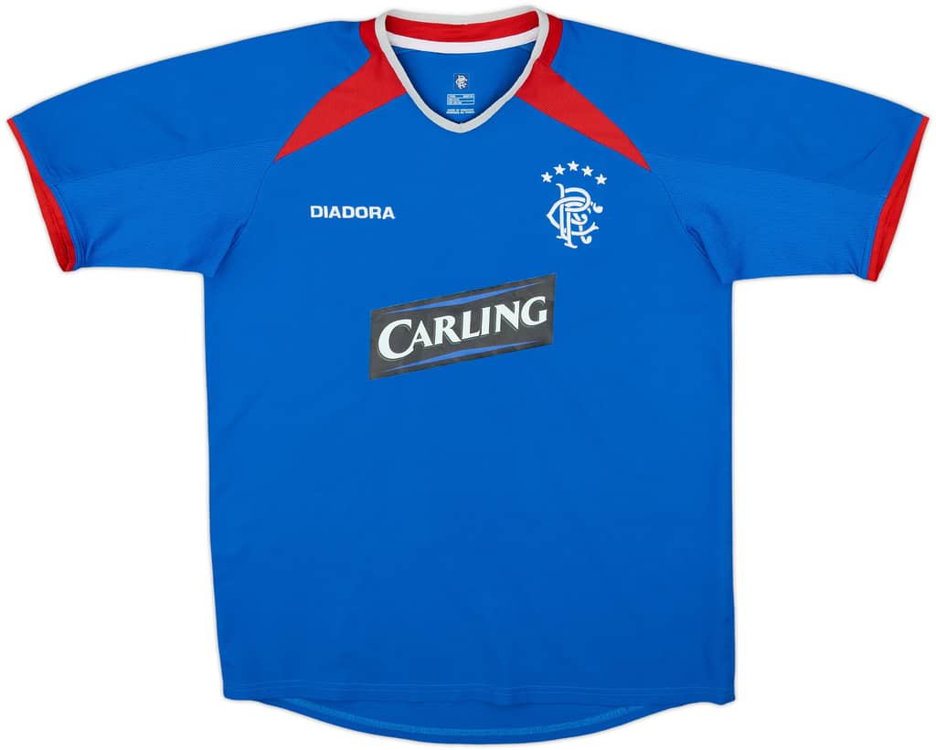 2003-05 Rangers Home Shirt - 8/10 - (XL.Boys)