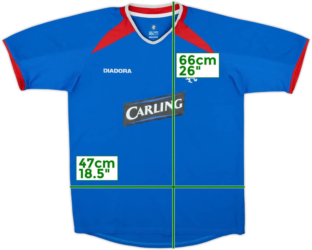 2003-05 Rangers Home Shirt - 8/10 - (XL.Boys)