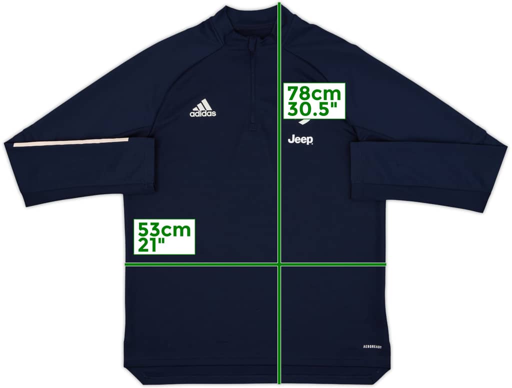 2020-21 Juventus adidas 1/4 Zip Drill Top - 8/10 - (L)