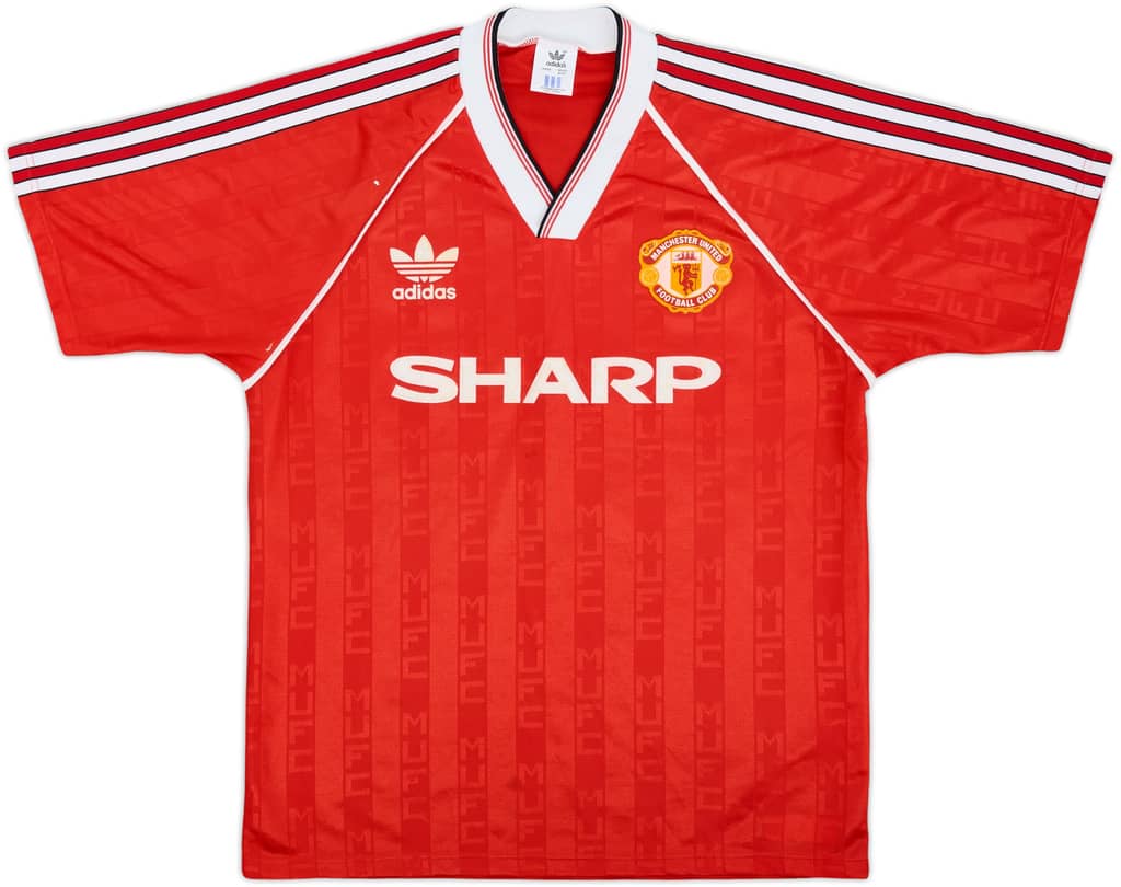 1988-90 Manchester United Home Shirt - 8/10 - (M/L)