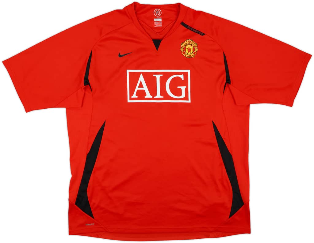 2007-08 Manchester United Nike Training Shirt - 9/10 - (XXL)