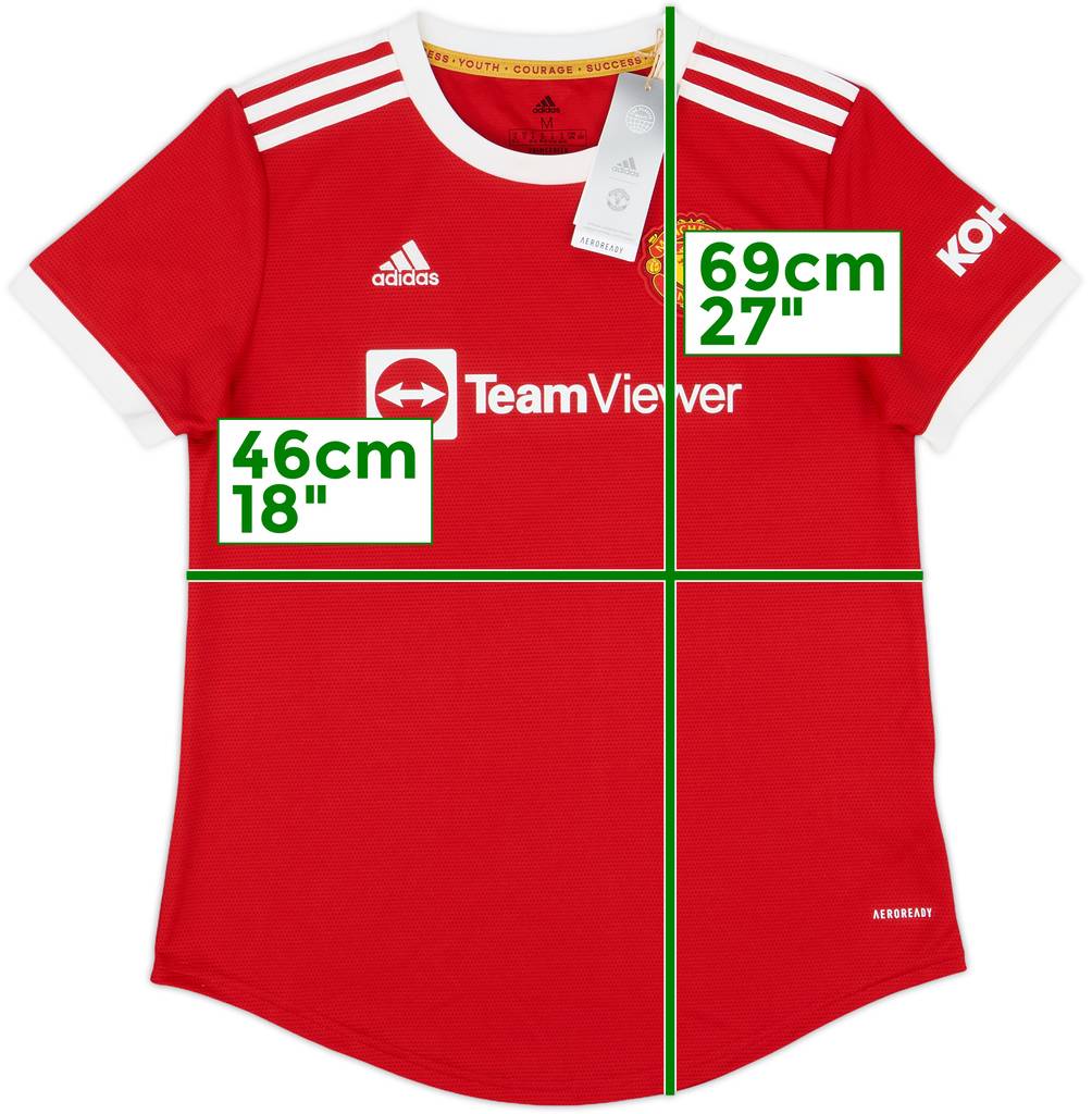 2021-22 Manchester United Home Shirt (Women's M)