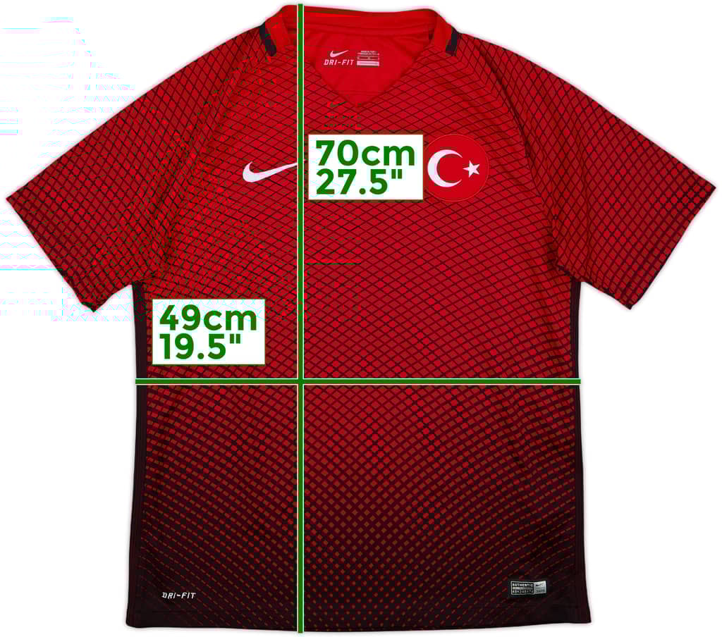 2016-17 Turkey Home Shirt - 10/10 - (M)