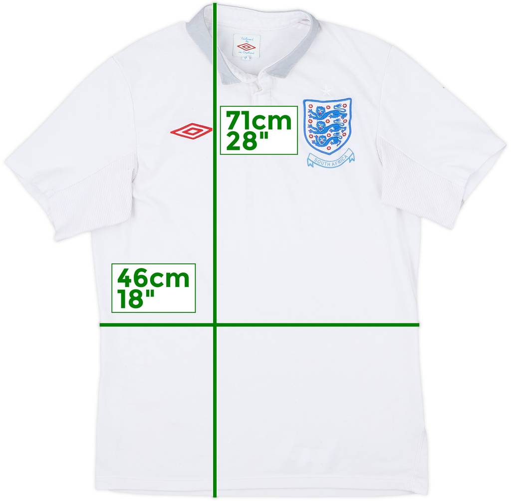 2009-10 England Home Shirt - 5/10 - (M)