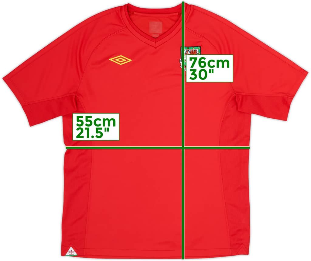 2010-11 Wales Home Shirt - 8/10 - (L)