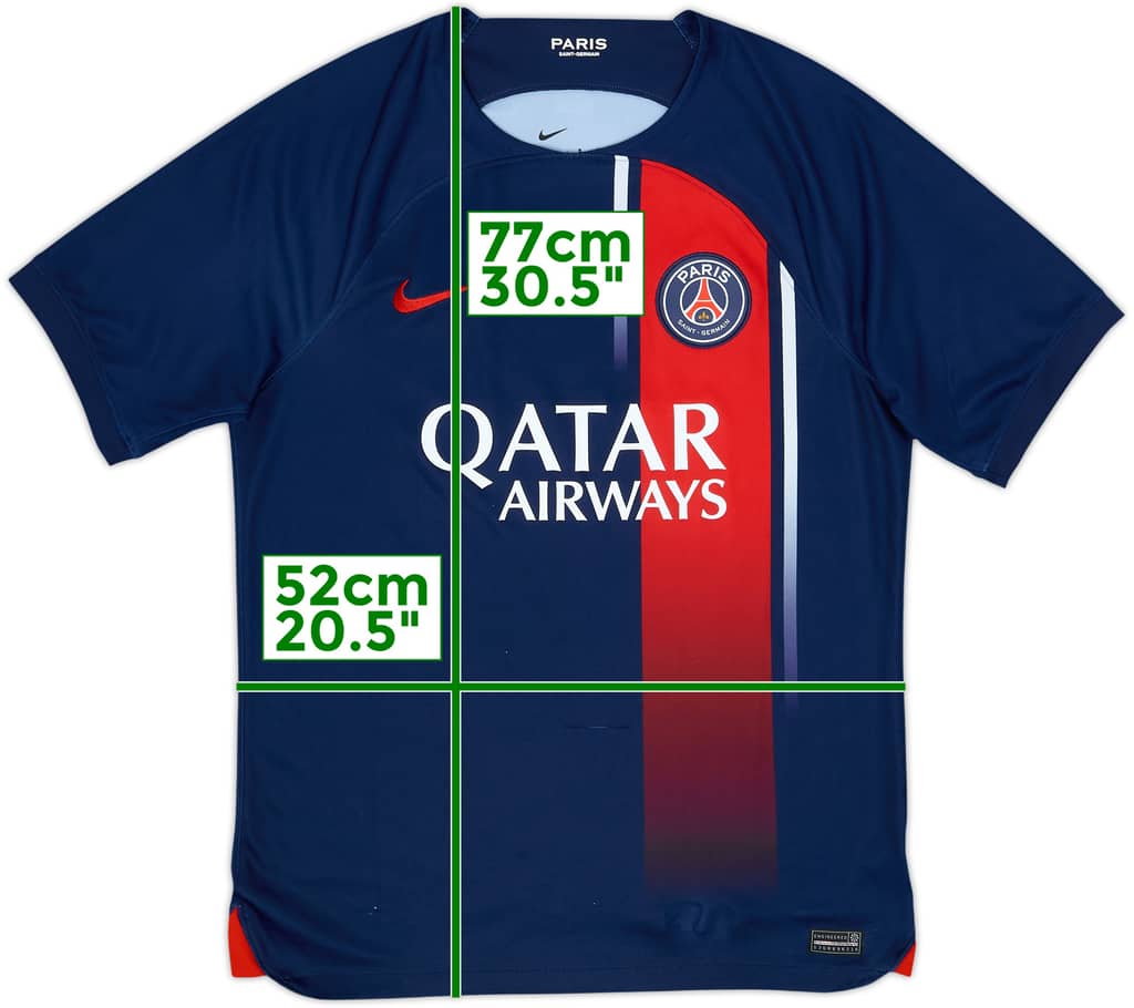 2023-24 Paris Saint-Germain Home Shirt - 8/10 - (M)