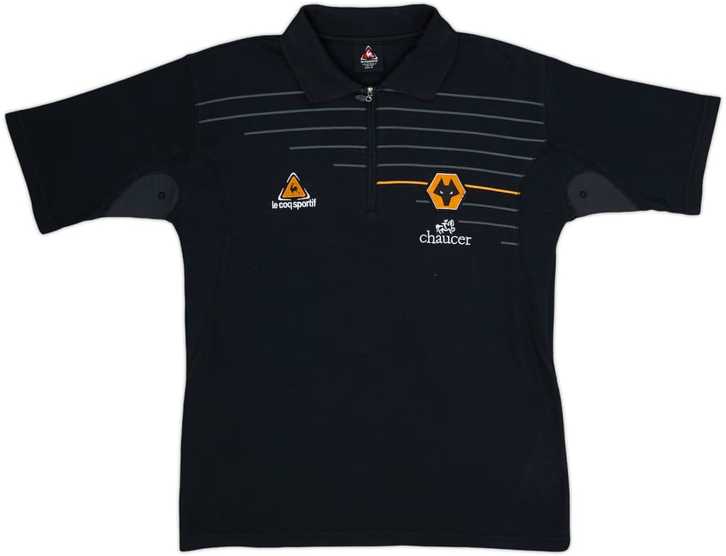 2004-05 Wolves Le Coq Sportif 1/4 Zip Polo Shirt - 8/10 - (M)