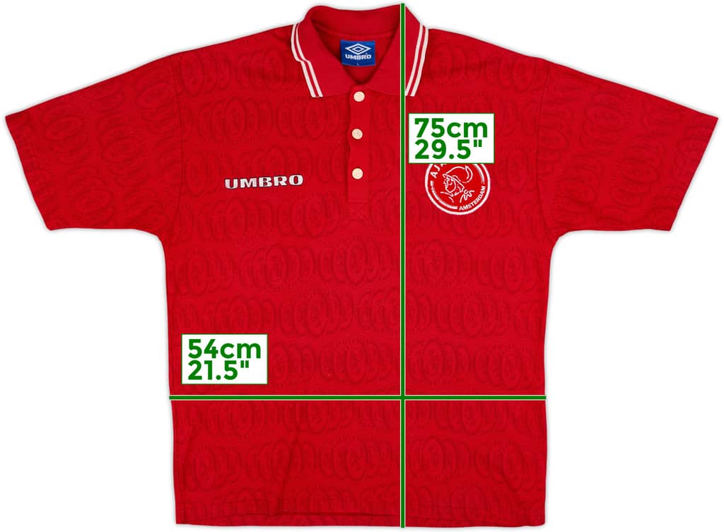1998-99 Ajax Umbro Polo Shirt - 7/10 - (L)