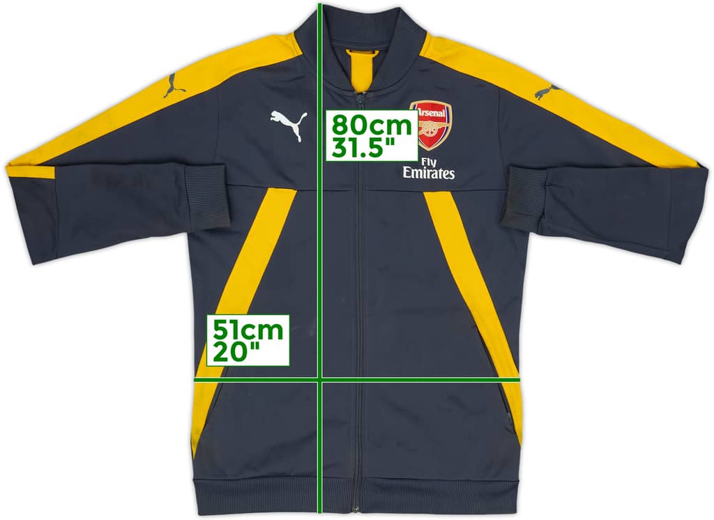 2016-17 Arsenal Puma Track Jacket - 5/10 - (M)
