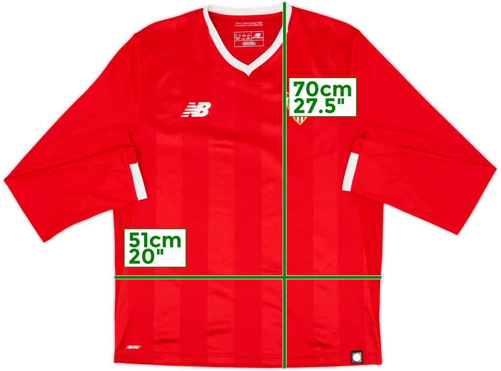 2017-18 Sevilla Away L/S Shirt - 9/10 - (M)