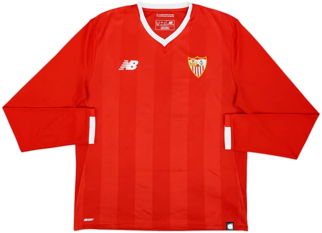 2017-18 Sevilla Away L/S Shirt - 10/10 - (M)