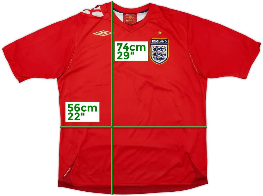 2006-08 England Away Shirt - 5/10 - (XL)