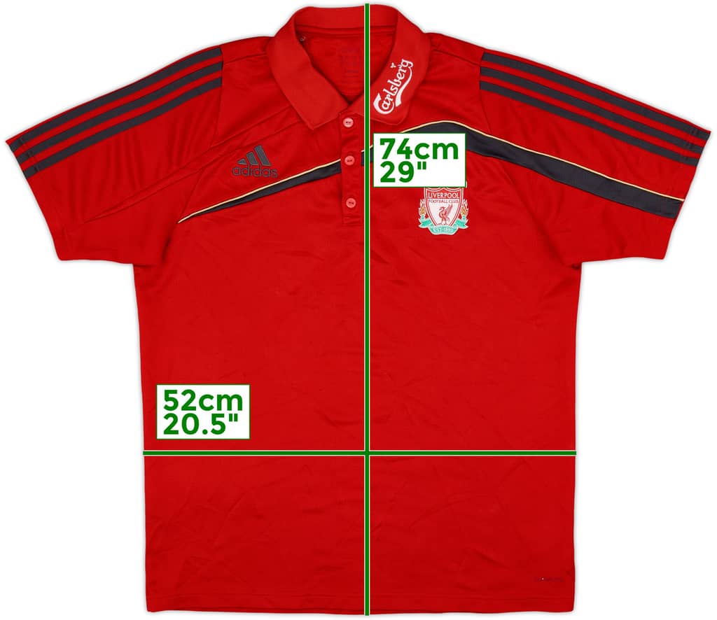 2009-10 Liverpool adidas Polo Shirt - 7/10 - (L)