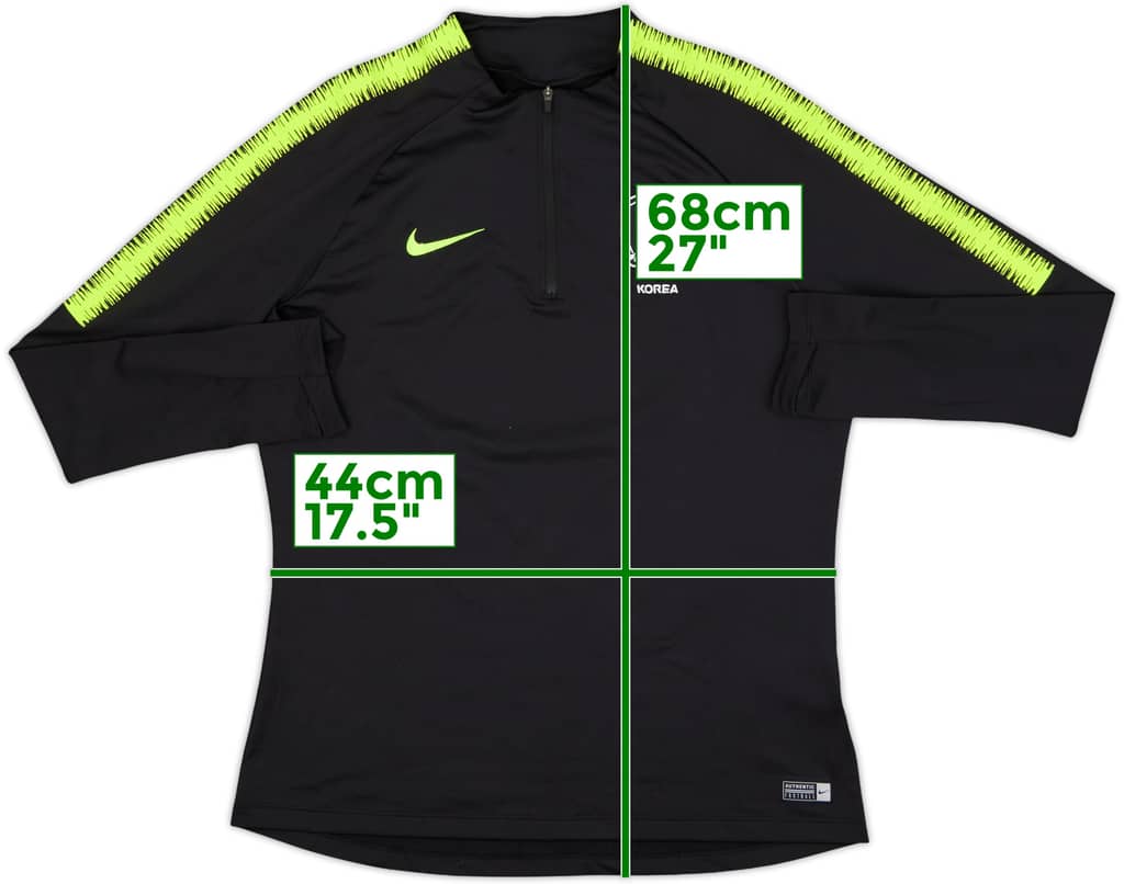 2018-19 South Korea Nike 1/4 Zip Drill Top - 8/10 - (L)