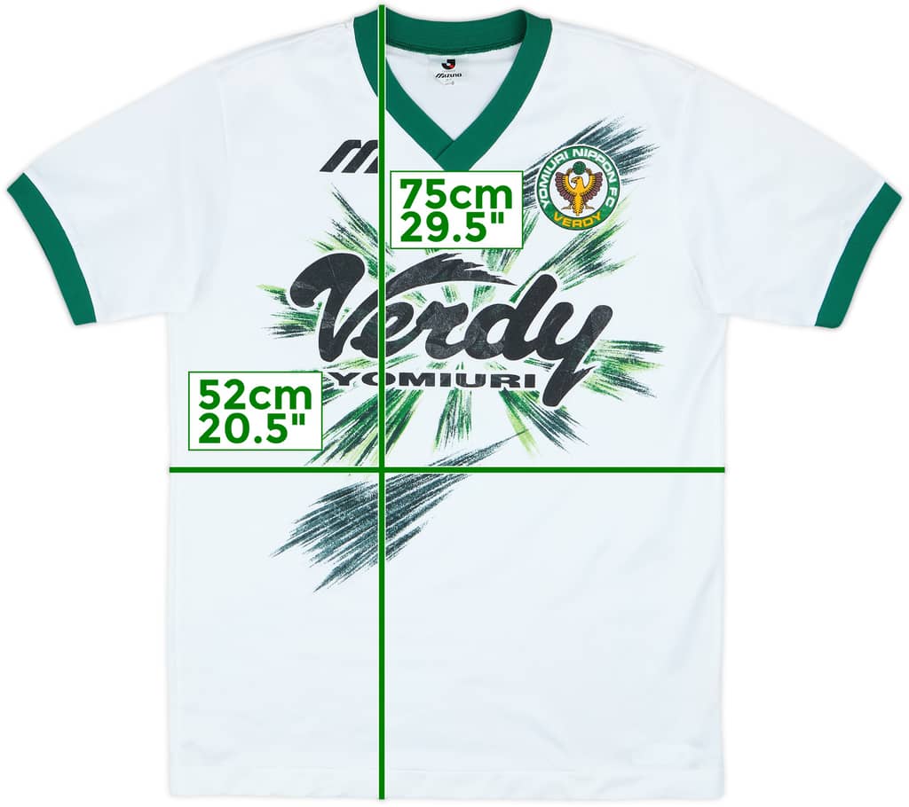 1995 Verdy Kawasaki Mizuno Training Shirt - 8/10 - (L)