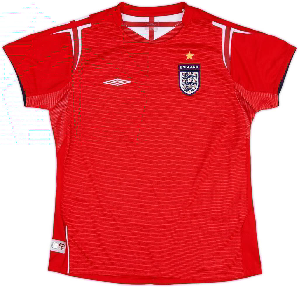 2004-06 Inglaterra Camiseta de visitante - 9/10 - (de mujer M)