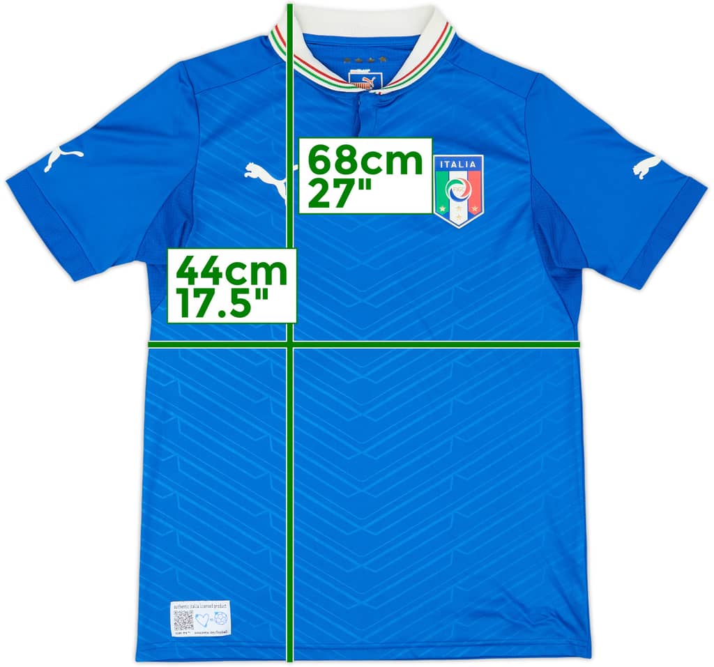 2012-13 Italy Home Shirt - 8/10 - (L.Boys)