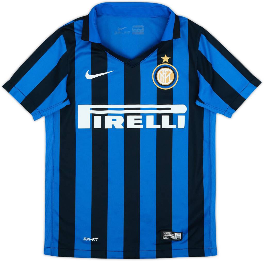 2015-16 Inter Milan Home Shirt - 8/10 - (S.Boys)