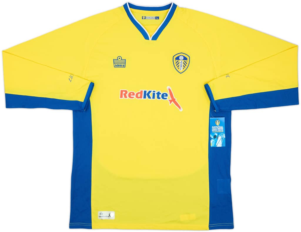 Camiseta de manga larga de visitante del Leeds United 2007-08 (L)