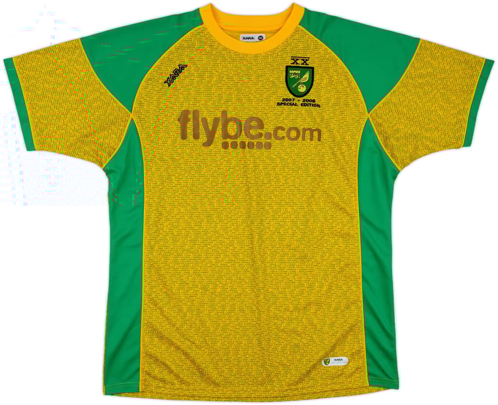 2007-08 Norwich Special Edition Home Shirt - 7/10 - (3XL)