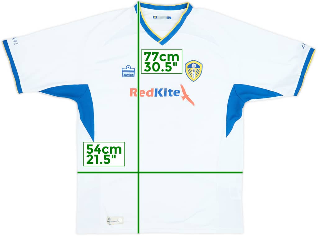 2007-08 Leeds United Camiseta Local - 7/10 - (L)