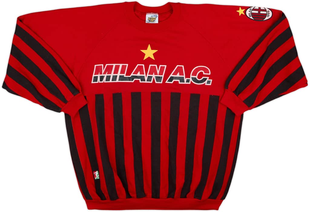 1990-91 AC Milan Le Felpe Dei Grandi Sweat Top - 8/10 - (L)