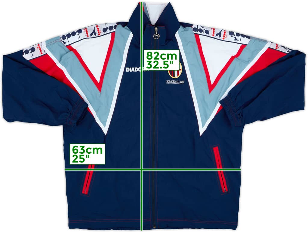 1996-97 Bologna Diadora Track Jacket - 8/10 - (XL)