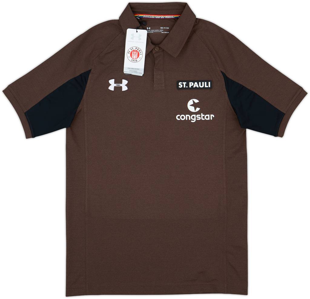 2018-19 St Pauli Under Armour Polo Shirt (S)