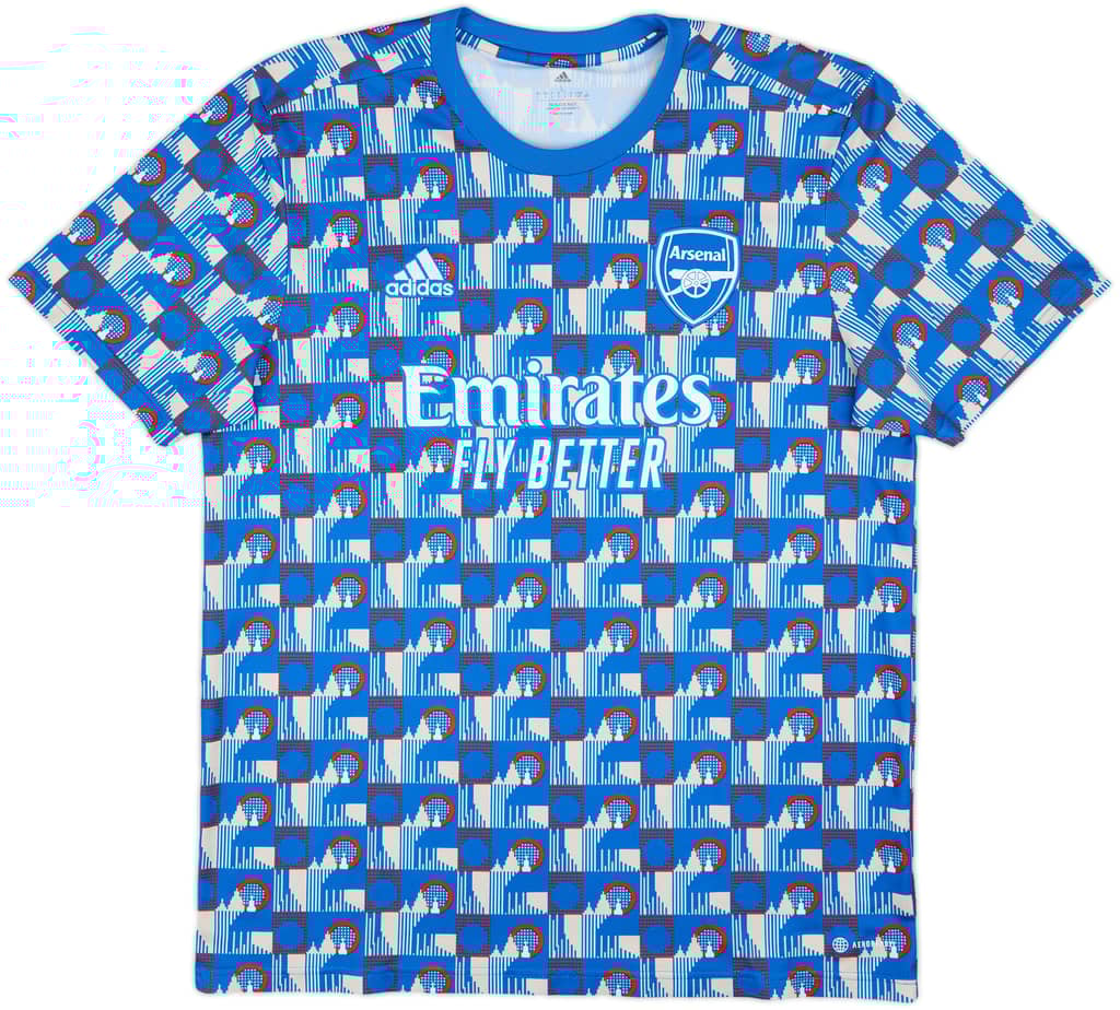 2021-22 Arsenal adidas x TFL Pre-Match Shirt - 10/10 - (L)
