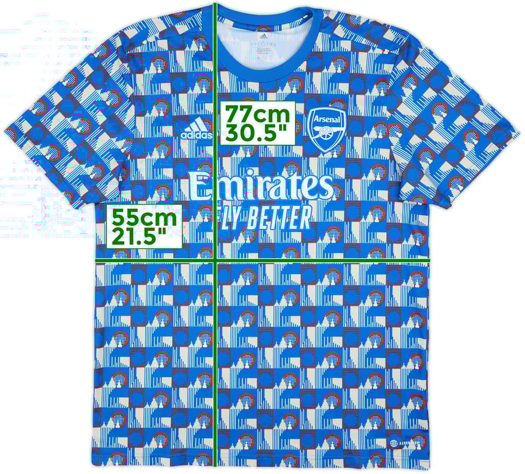 2021-22 Arsenal adidas x TFL Pre-Match Shirt - 10/10 - (L)