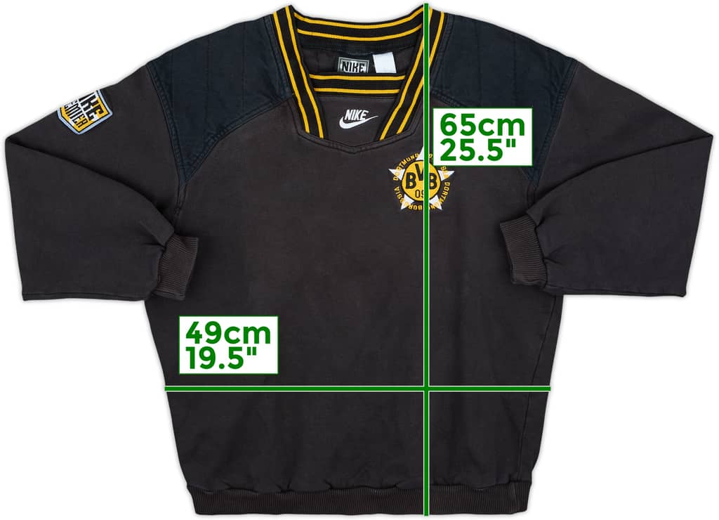1994-95 Borussia Dortmund Nike Premier Drill Top - 8/10 - (M.Boys)