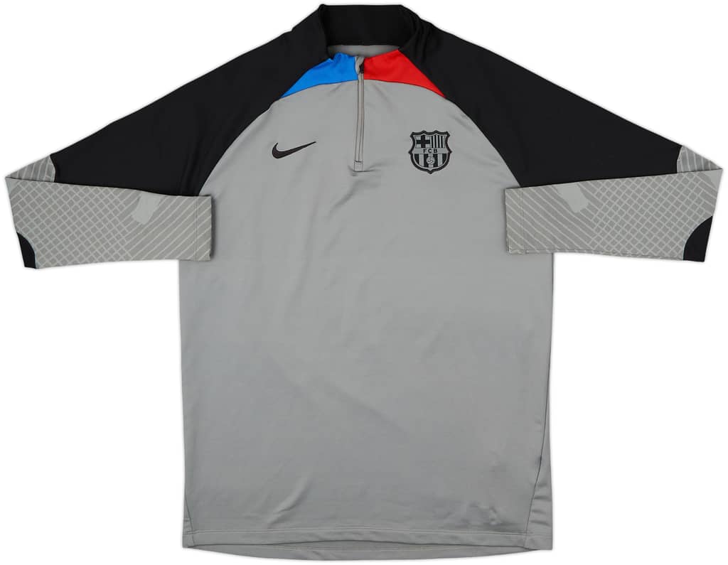 2022-23 Barcelona Nike 1/4 Zip Drill Top - 9/10 - (L)