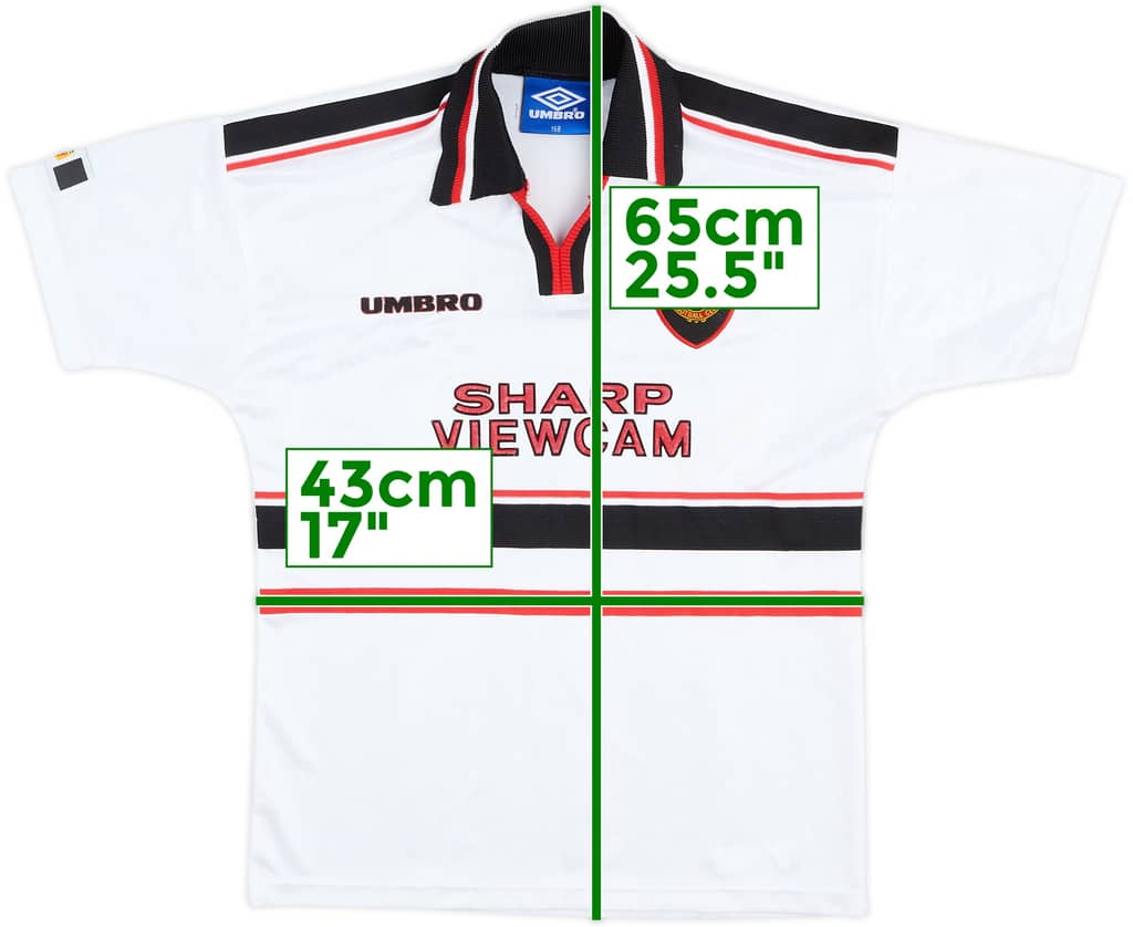 1997-99 Manchester United Away Shirt - 6/10 - (L.Boys)