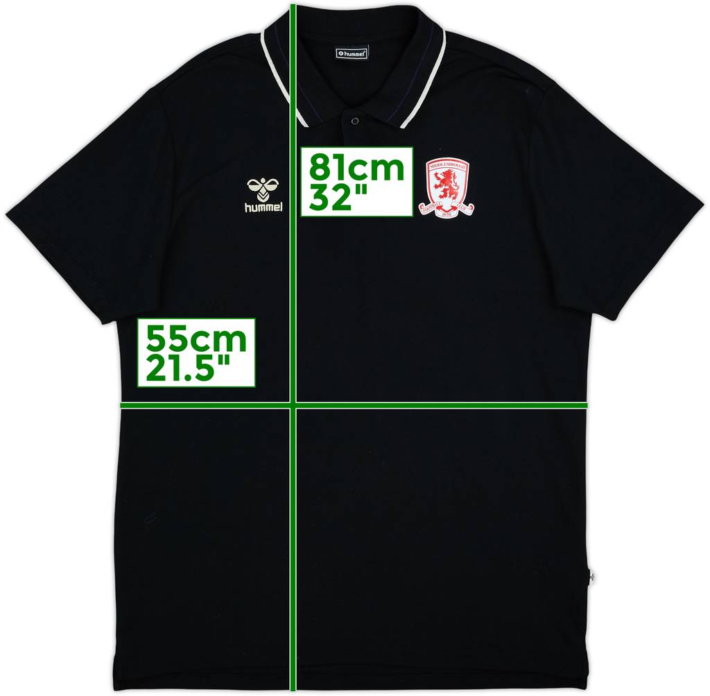 2018-19 Middlesbrough Hummel Polo Shirt - 8/10 - (XXL)