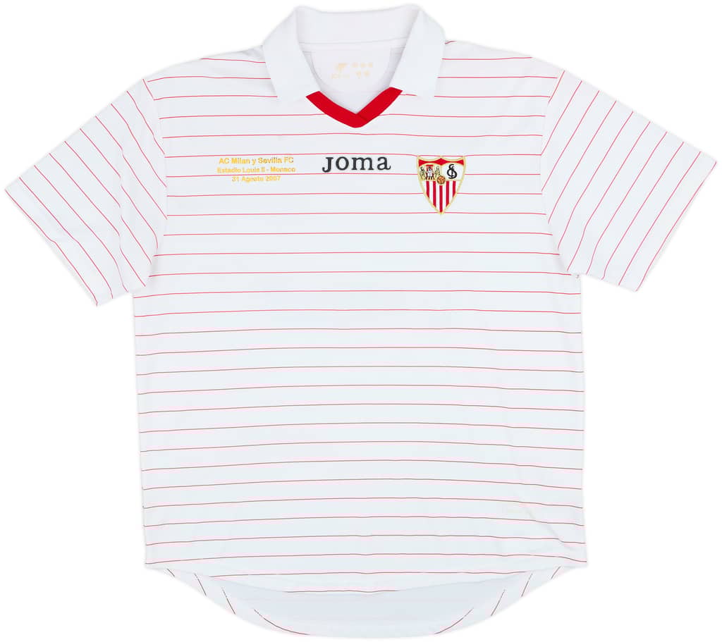 2007-08 Sevilla UEFA Super Cup Home Shirt - 5/10 - (L)
