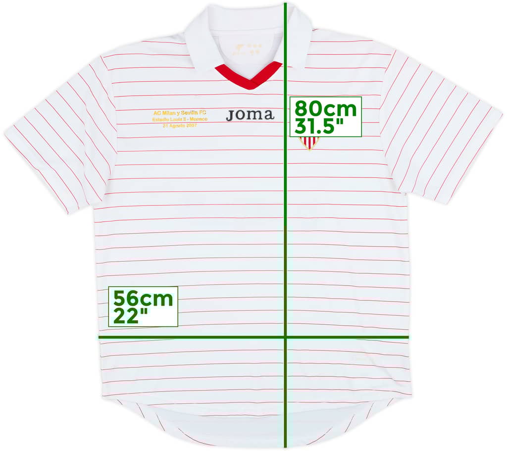 2007-08 Sevilla UEFA Super Cup Home Shirt - 5/10 - (L)