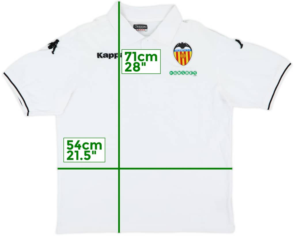 2009-10 Valencia Kappa Polo Shirt - 7/10 - (L)