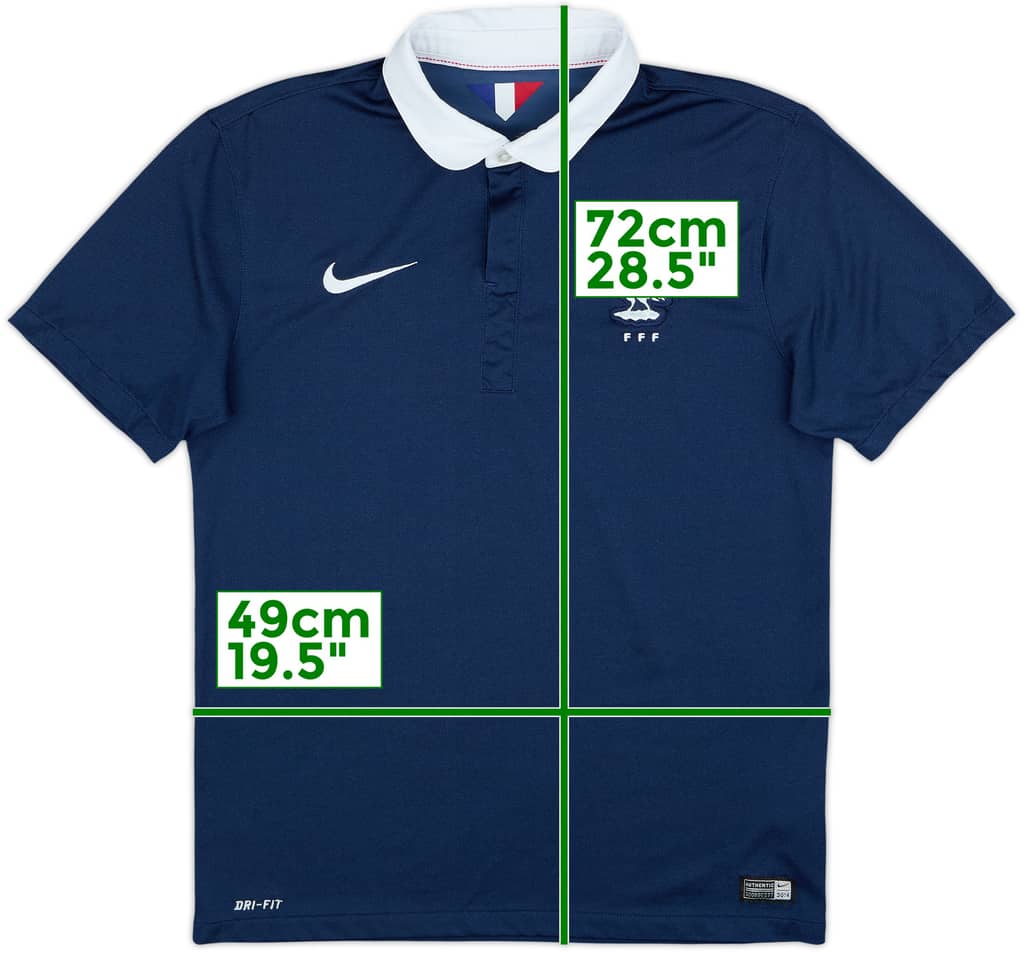 2014-15 Francia Local Camiseta - 10/10 - (M)