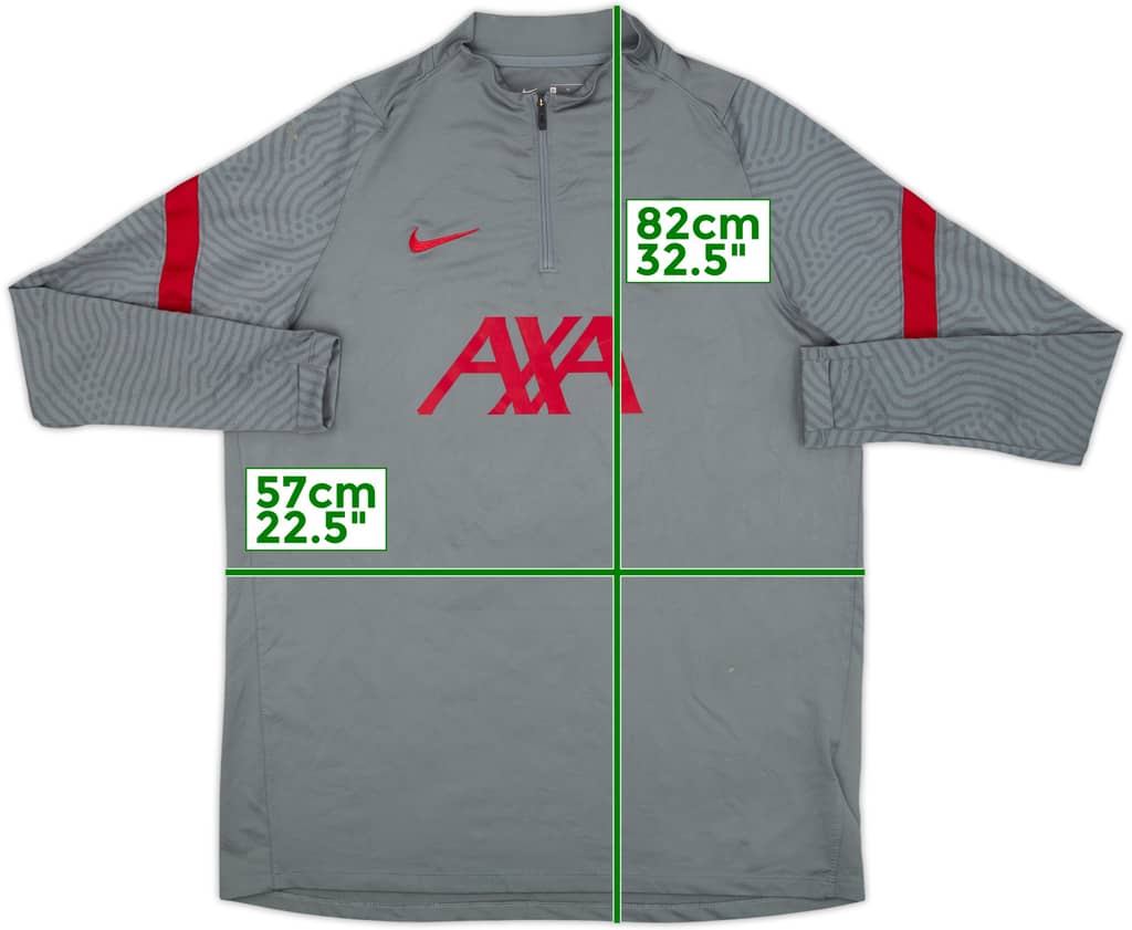 2020-21 Liverpool Nike 1/4 Zip Drill Top - 7/10 - (XL)