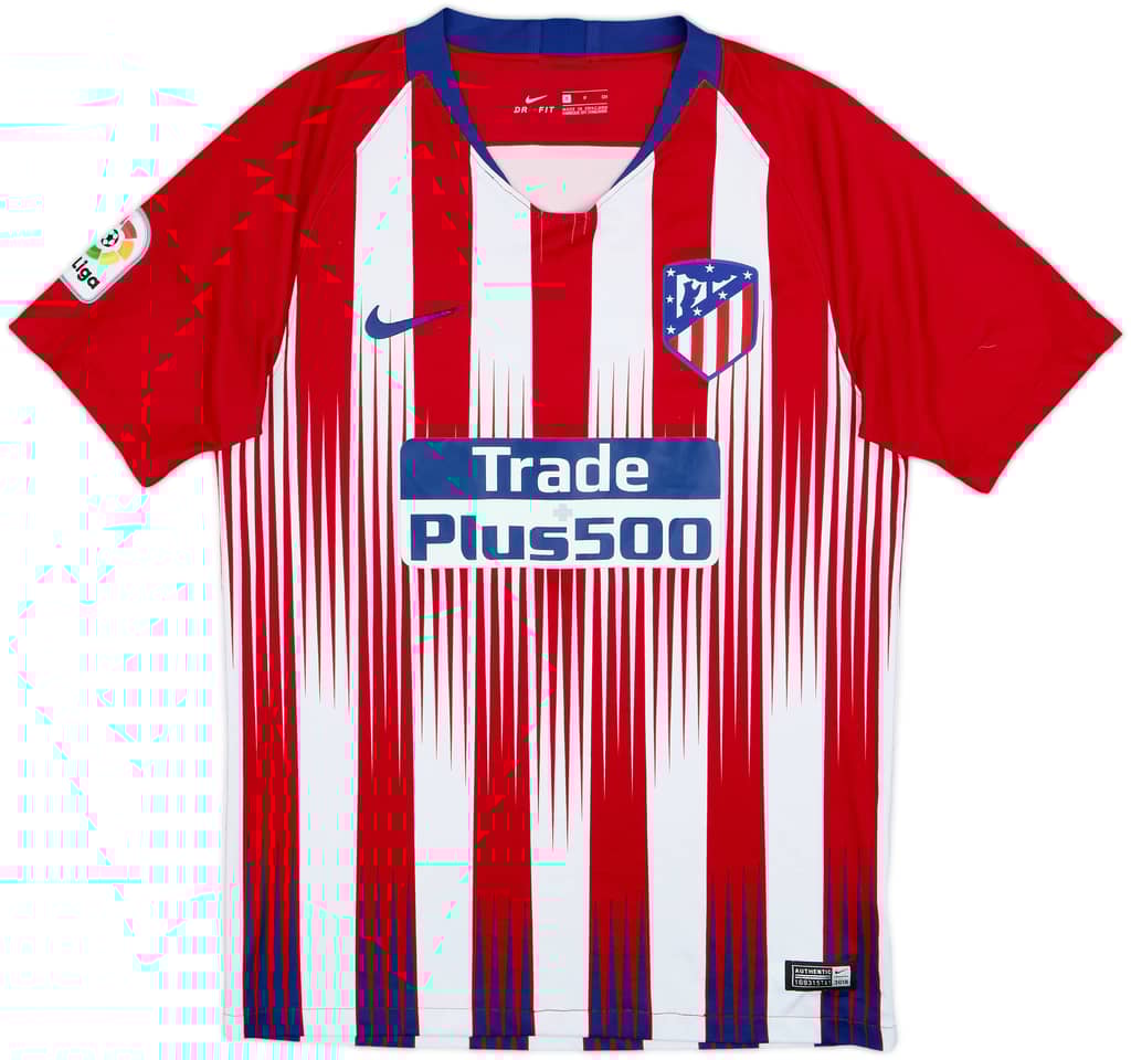 2018-19 Atletico Madrid Home Shirt - 6/10 - (S)